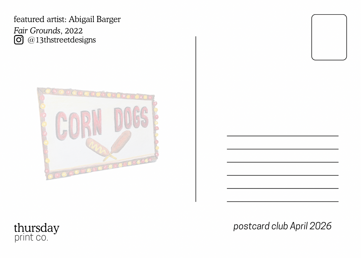 Postcard Club Subscription!