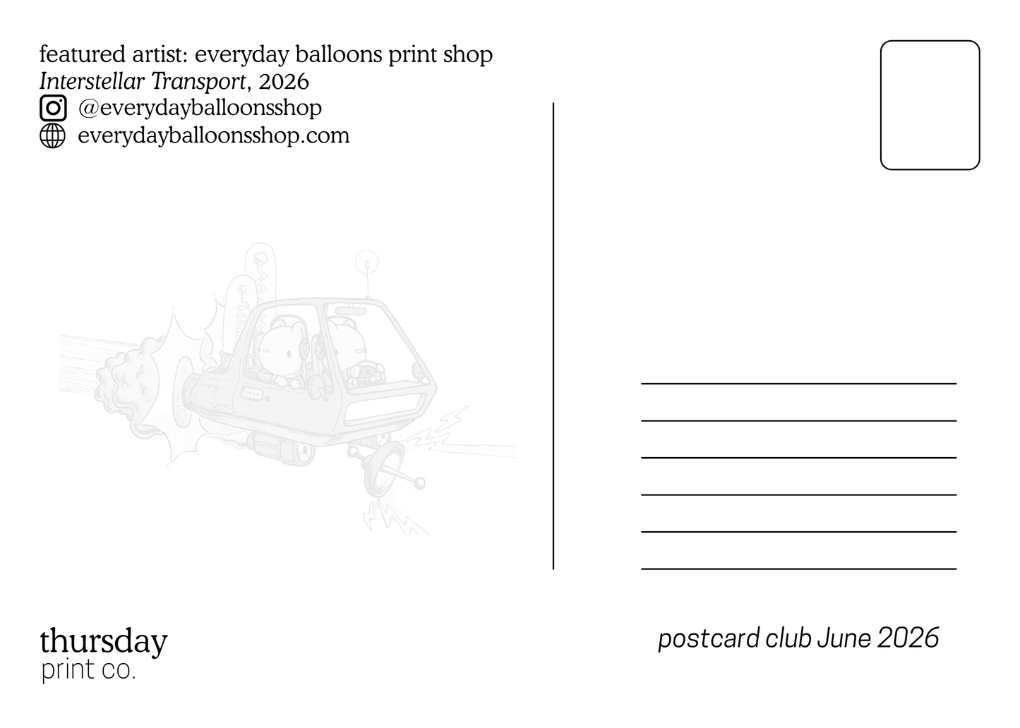 Postcard Club Subscription!