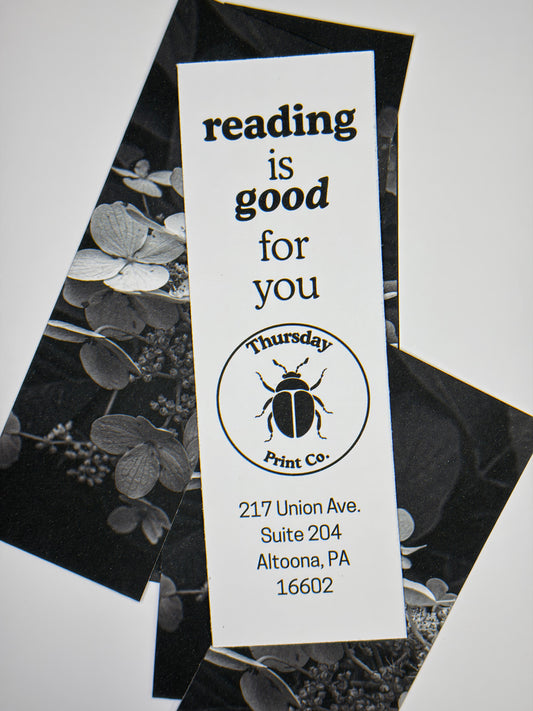 reading is good for you - bookmark