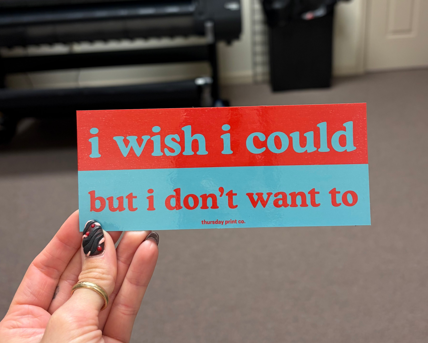 i wish i could - magnet