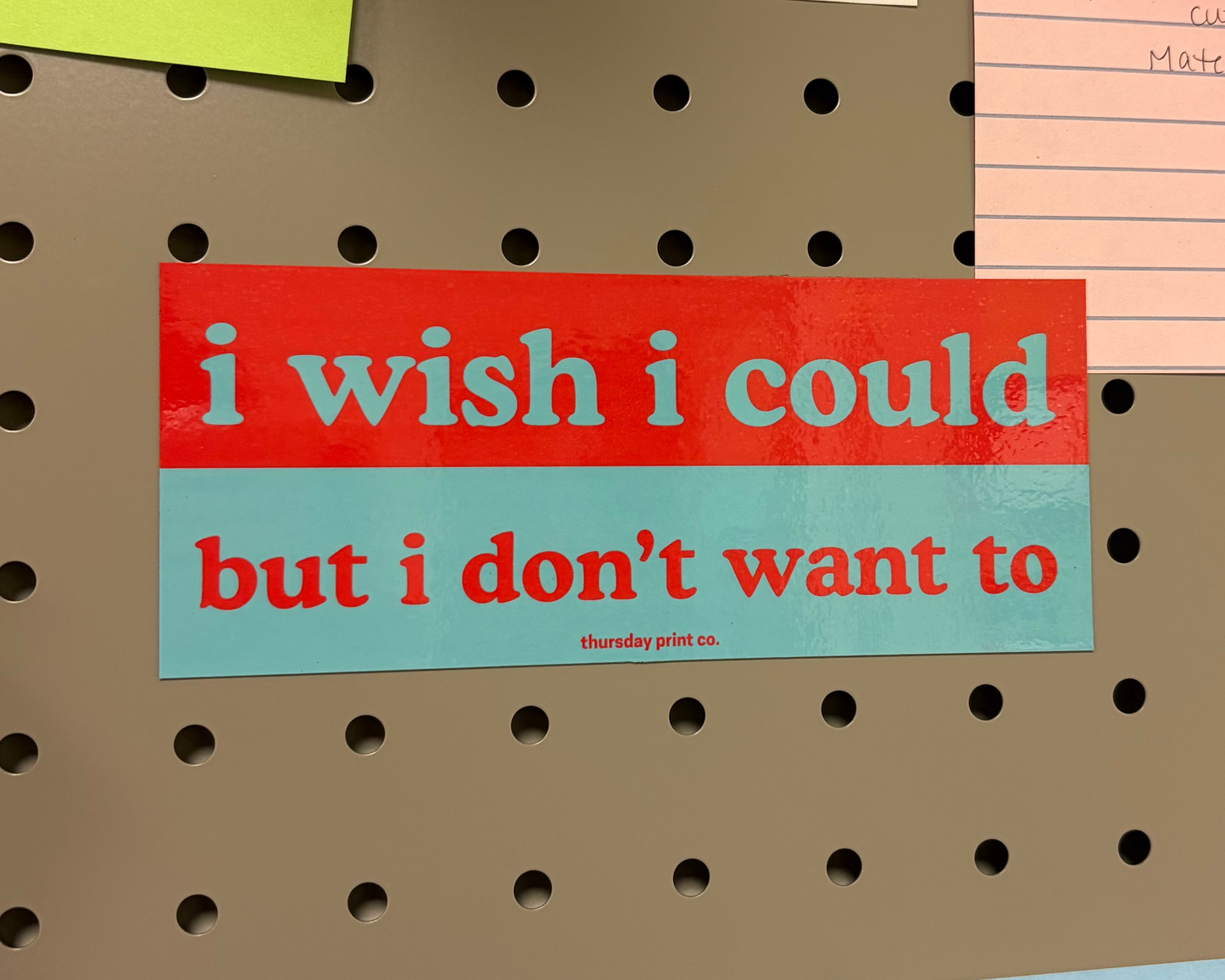 i wish i could - magnet
