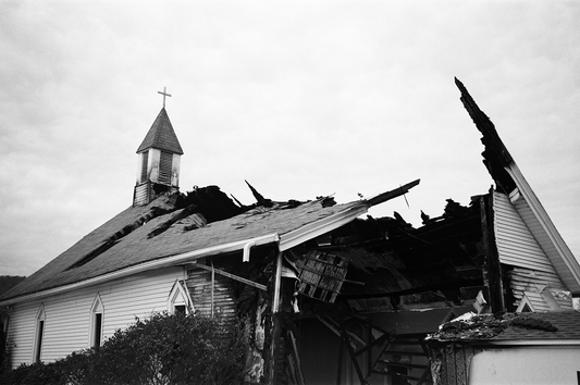 burnt church by Chris Smith